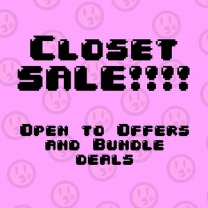 HI IM HAVING A CLOSET SELL!!!!